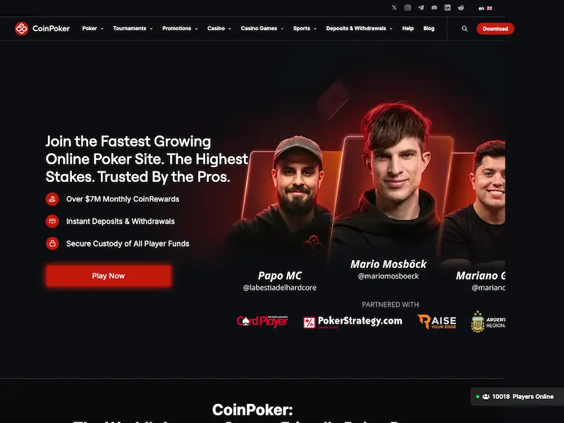 coinpoker homepage